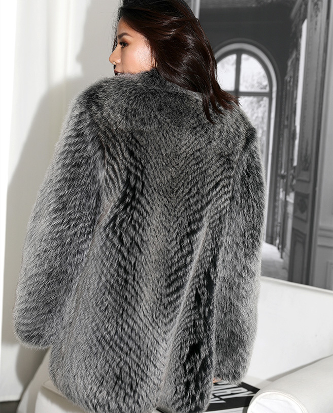 Black Frost Fox Fur Coat 0060-10