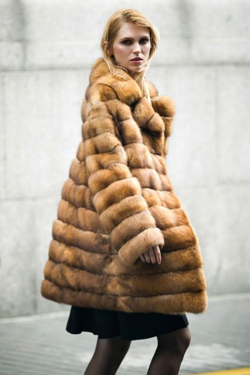 USA Made Men's Chinchilla Fur Jacket