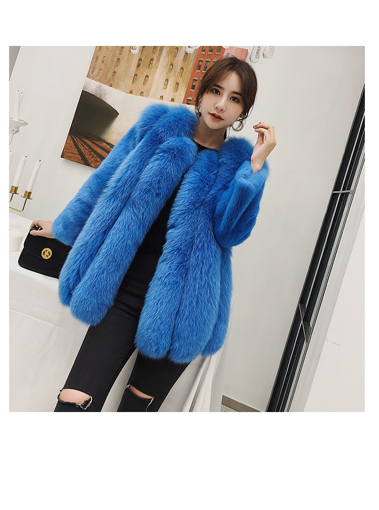Fox Fur Jacket with Mink Fur Sleeves 0069-11