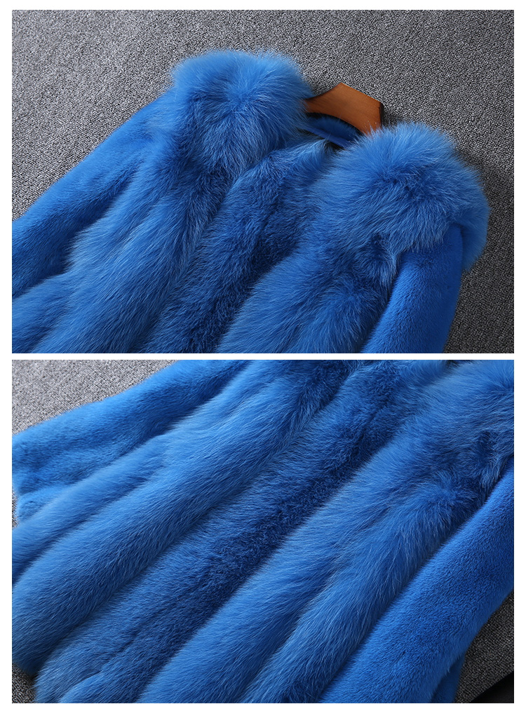 Fox Fur Jacket with Mink Fur Sleeves 0069-3