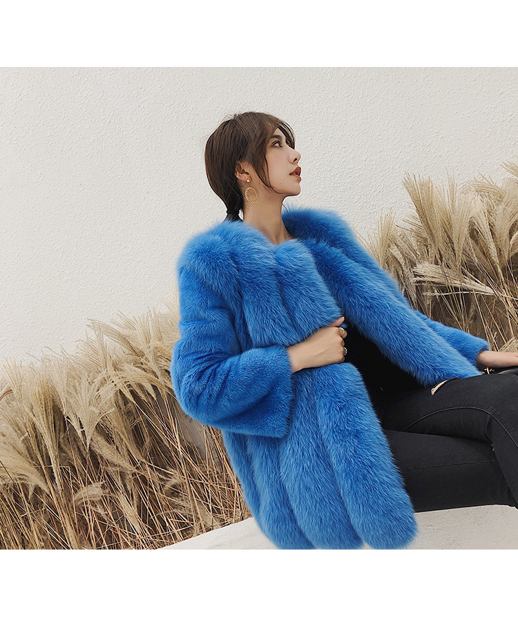 Fox Fur Jacket with Mink Fur Sleeves 0069-9