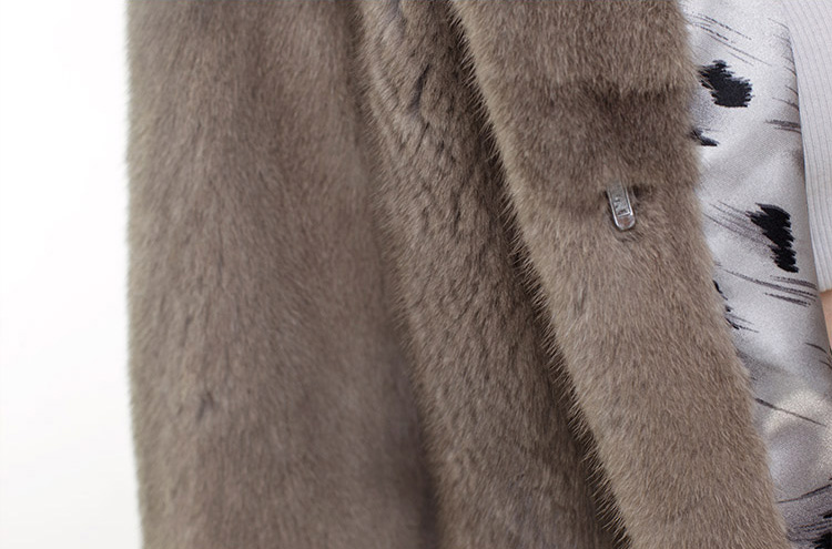 Mink Fur Jacket with Chinchilla Fur Trim 0115-14