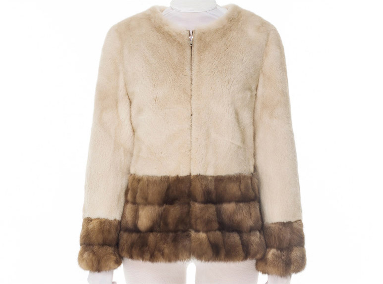 Mink Fur Jacket with Sable Fur Trim 0116-9
