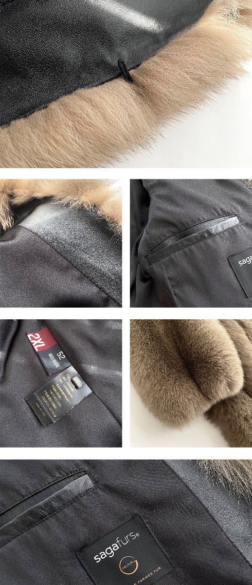 Men's Fox Fur Coat 0242-8