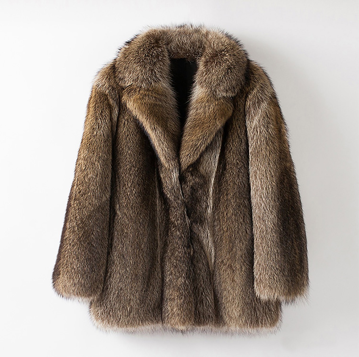 Men's Raccoon Fur Coat 0245-6