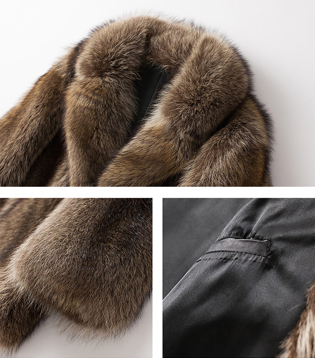 Men's Raccoon Fur Coat 0245-9