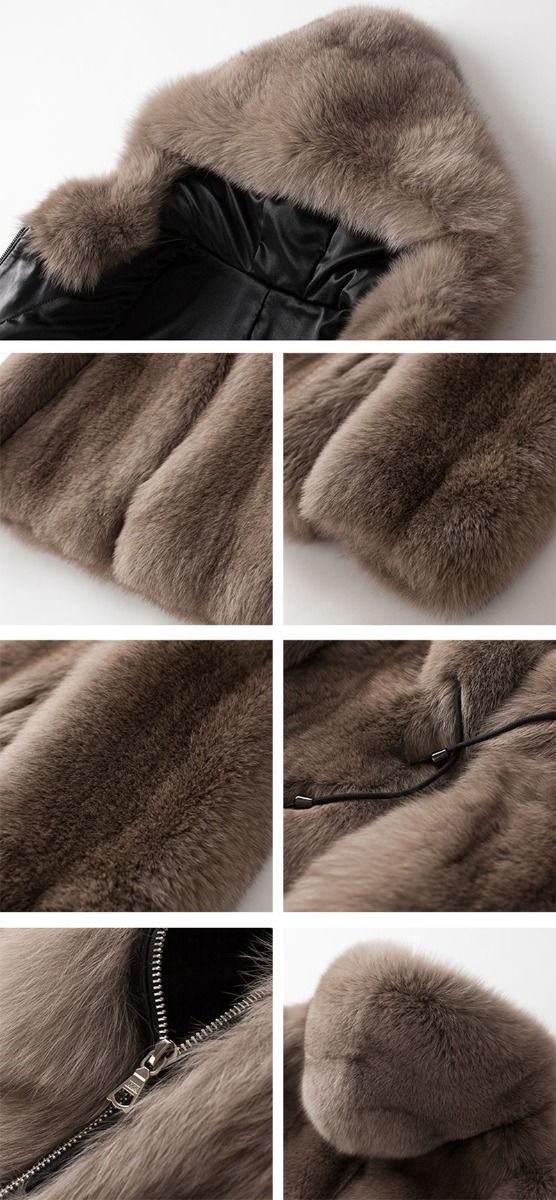 Men's Hooded Fox Fur Coat 0247-7