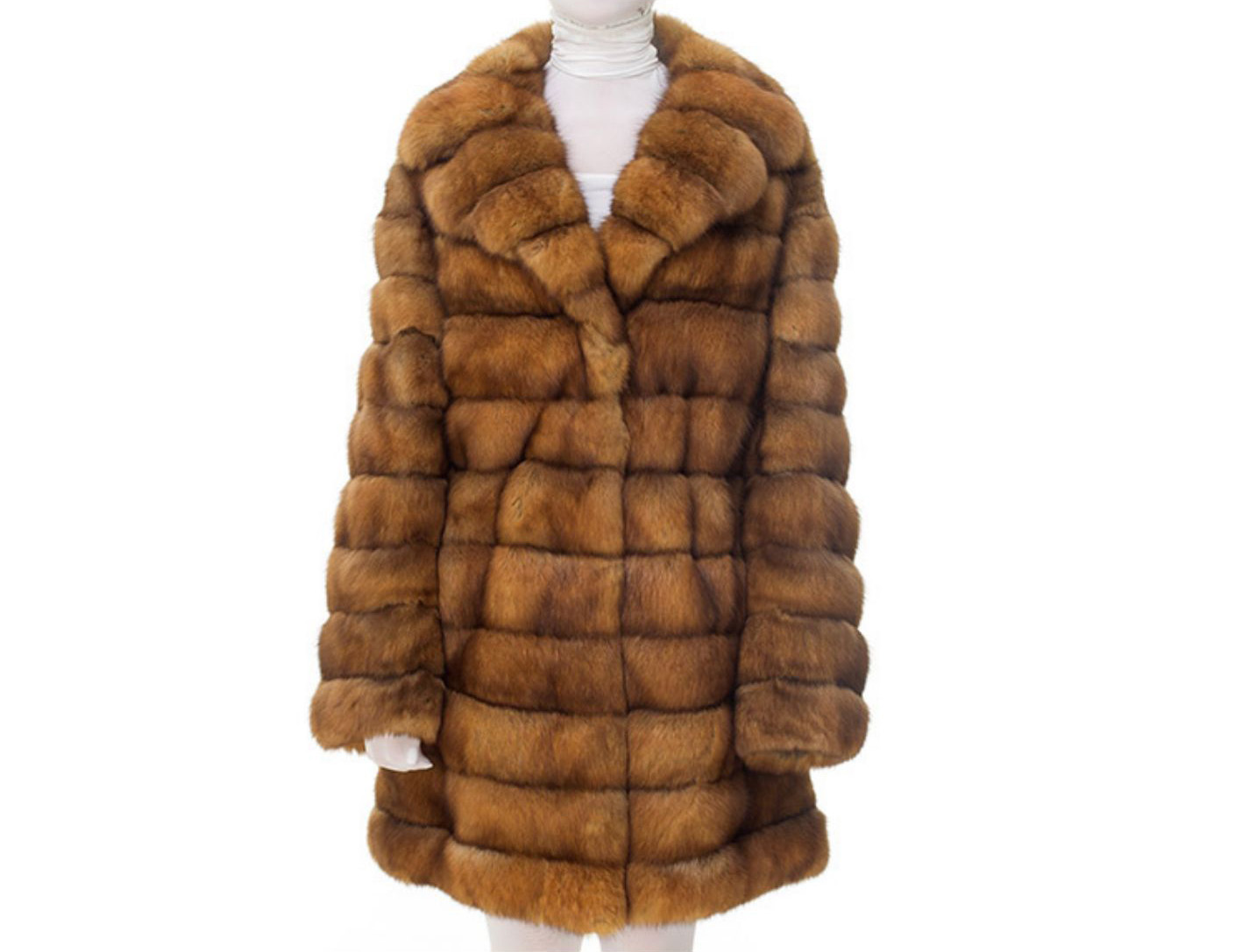 Golden Sable Fur Coat 0259-1