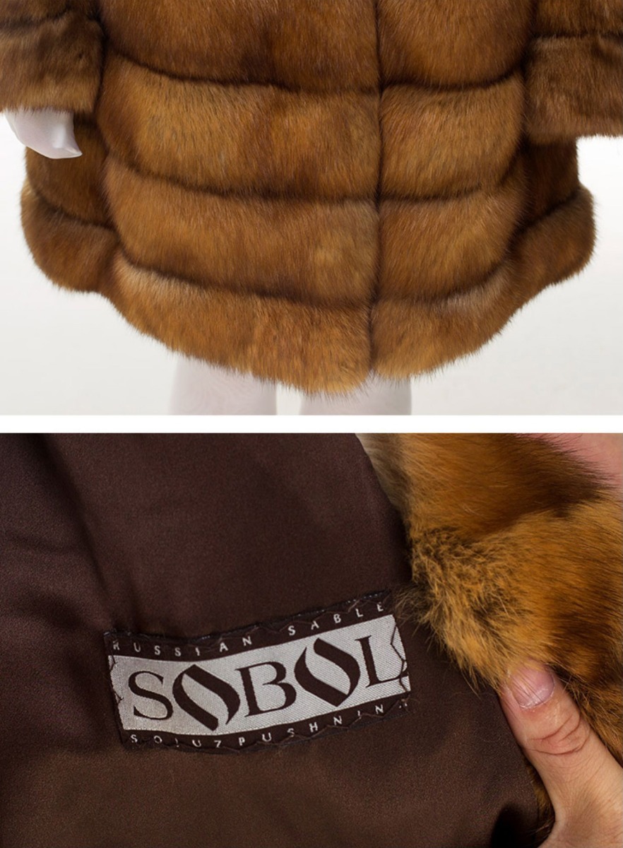 Golden Sable Fur Coat 0259-4