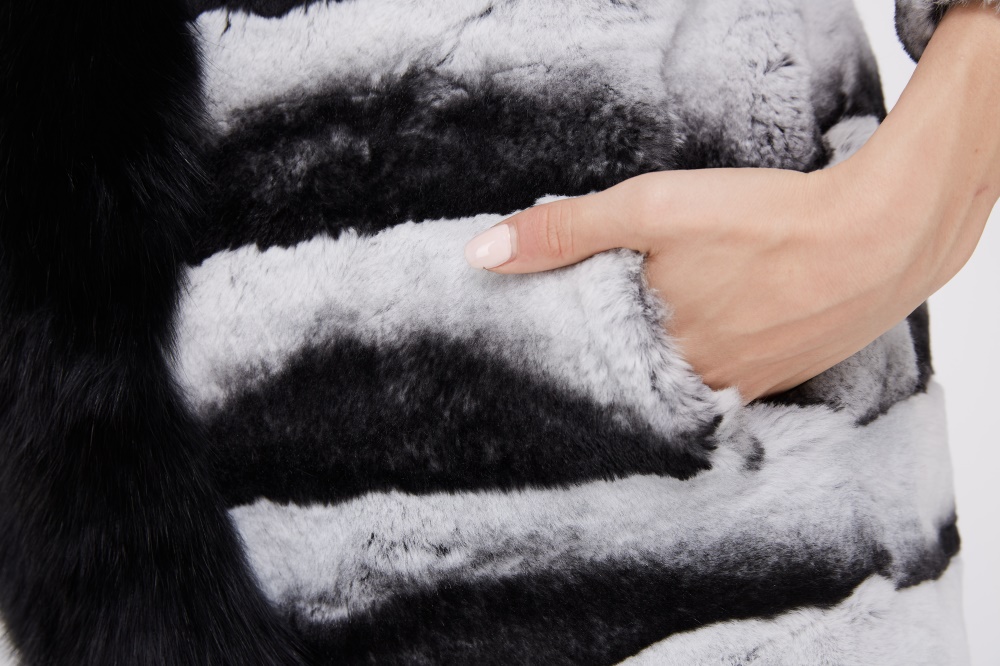 Rex Rabbit Fur Coat 228 Details 3