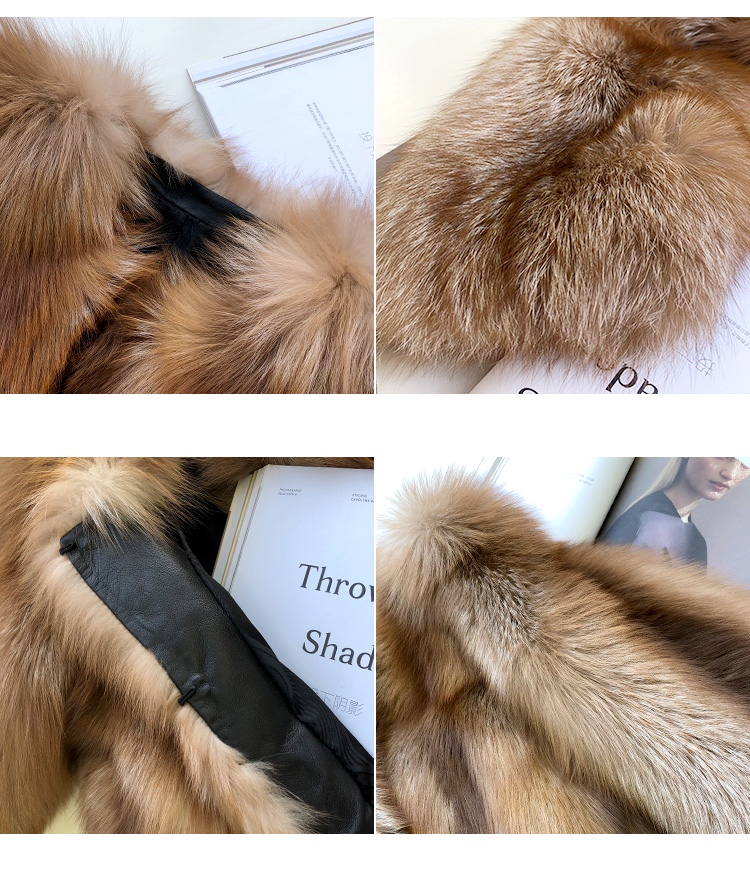 FRR Fox Fur Jacket in Frosted Chocolate