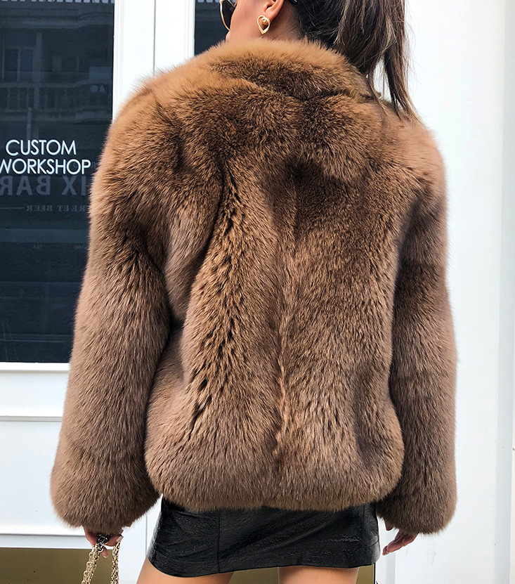 Cropped Fox Fur Jacket 272 Details 7