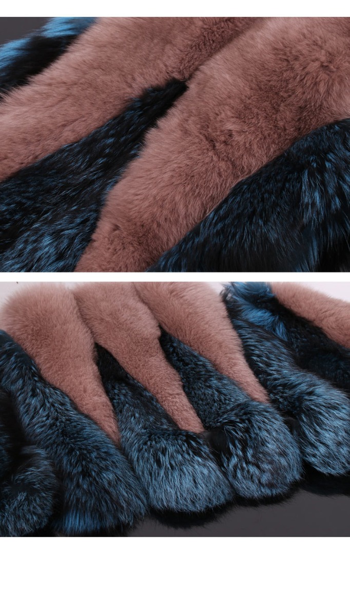 Two-Tone Fox Fur Vest 289-9
