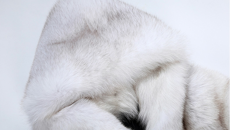 Hooded Fox Fur Coat 329-8