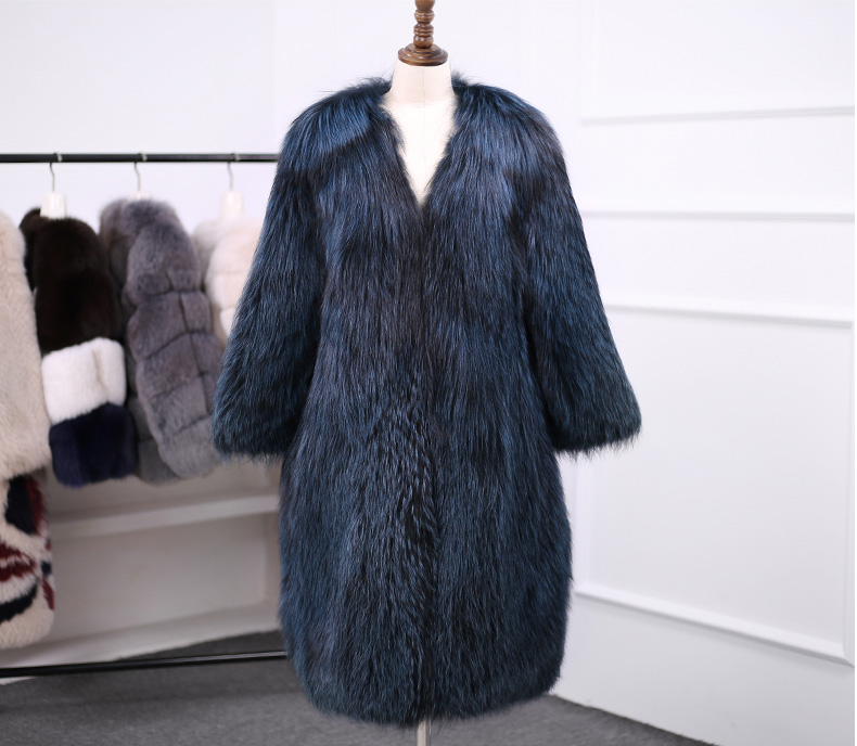 Silver Fox Fur Coat 330-1
