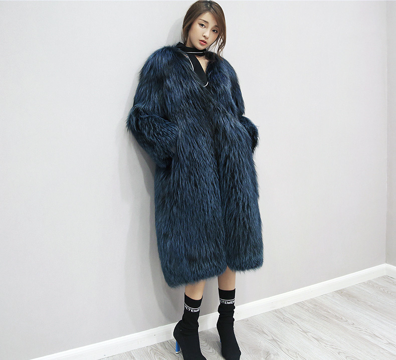 Silver Fox Fur Coat 330-7