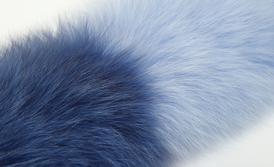 Two-tone Fox Fur Scarf 369-2