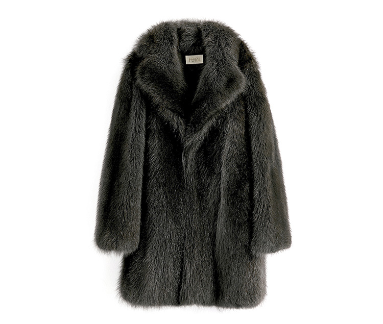 Men's Raccoon Fur Coat 384-1