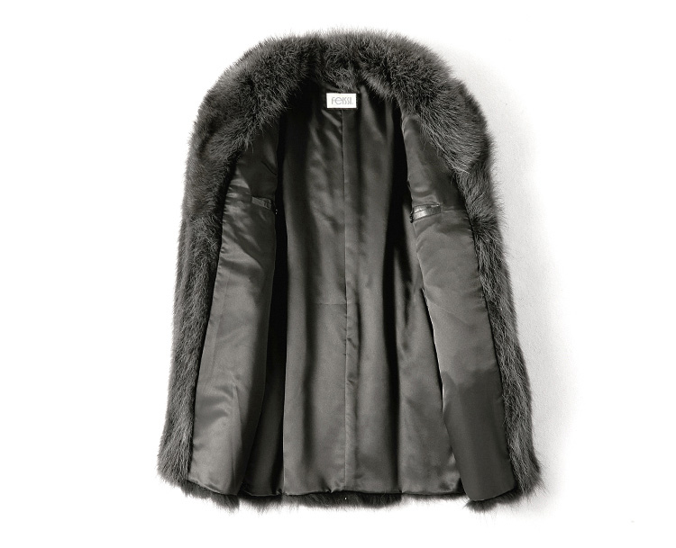 Men's Raccoon Fur Coat 384-2