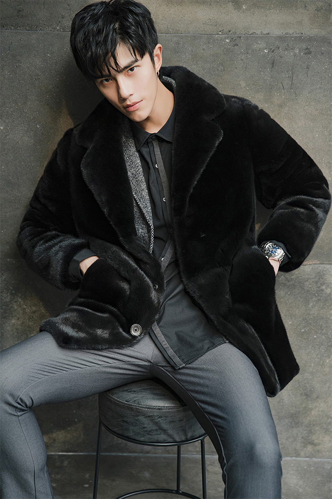 Men's Mink Fur Coat 394-9