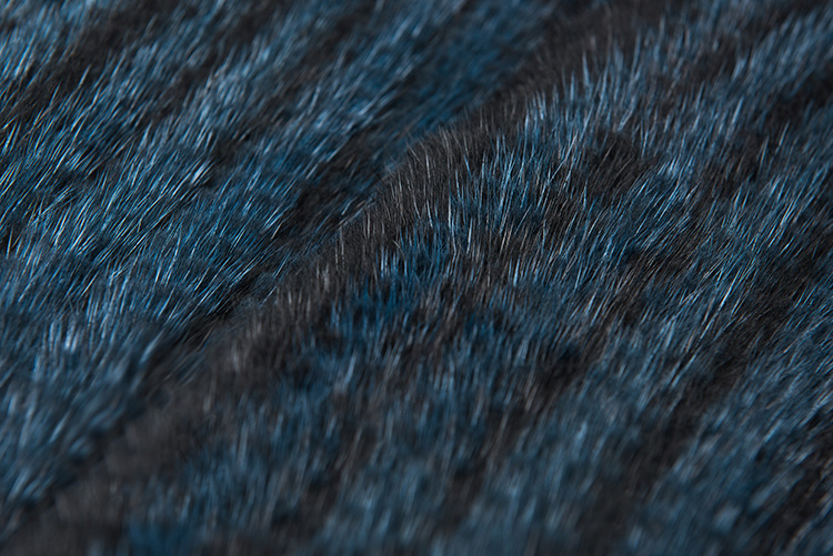 Long Mink Fur Knitted Shawl 842 Details 4