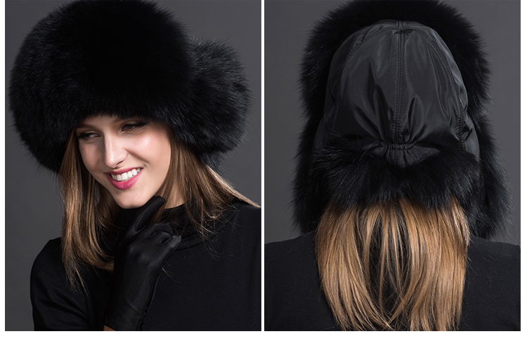 Fox Fur Trapper Hat 859 1 Details 2