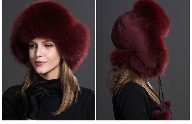 Fox Fur Trapper Hat 859 1 Details 5