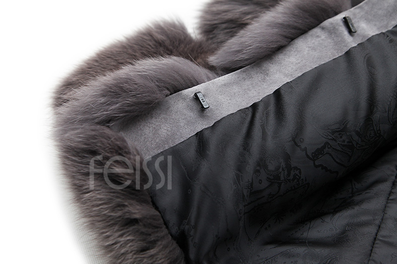 Fox Fur Coat 883b Details 25