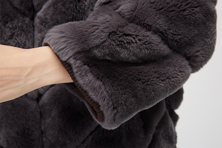 Batwing Rex Rabbit Fur Jacket 961 Details 14