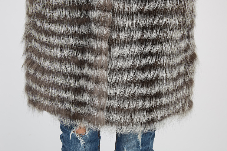 Silver Fox Fur Vest 968 Details 11