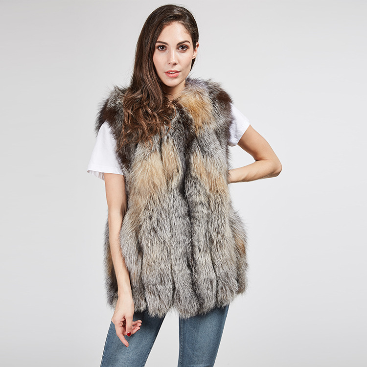 Fox Fur Vest 973 Details 4