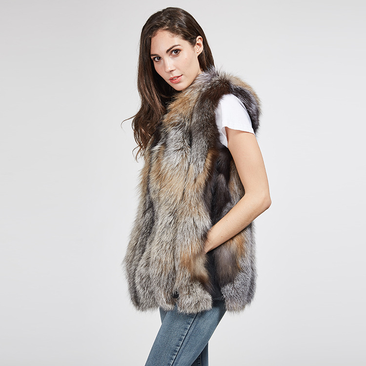 Fox Fur Vest 973 Details 6